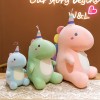 1pc New Creative Candy Color Dinosaur Plush Doll Sleeping Pillow For Children