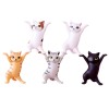 5pcs Cat Pen Holder, Children's Toy Birthday Gift, Weightlifting Cat Pen Holder, Dance Humanoid Doll Animal